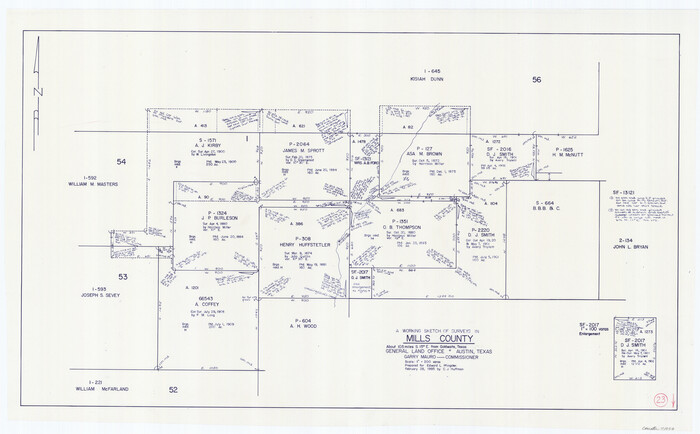 71053, Mills County Working Sketch 23, General Map Collection
