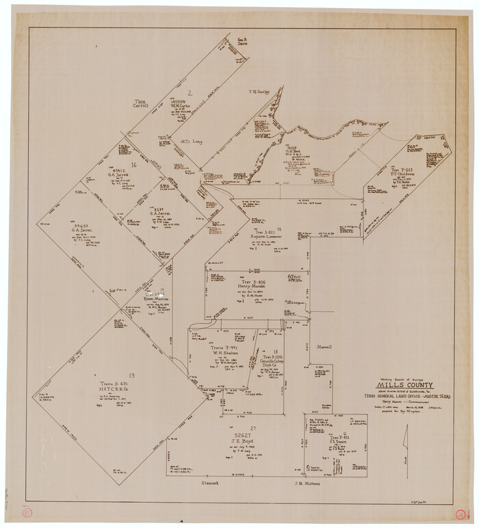 71054, Mills County Working Sketch 24, General Map Collection