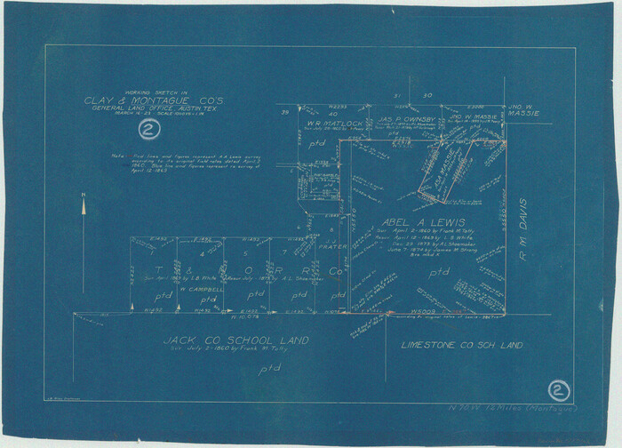 71068, Montague County Working Sketch 2, General Map Collection