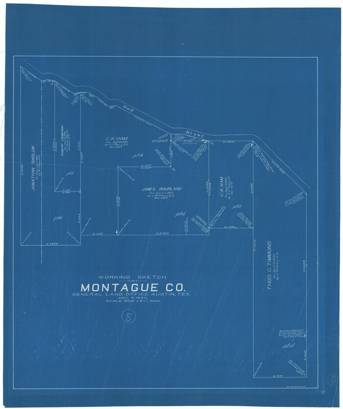 71071, Montague County Working Sketch 5, General Map Collection