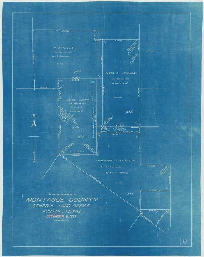 71079, Montague County Working Sketch 13, General Map Collection