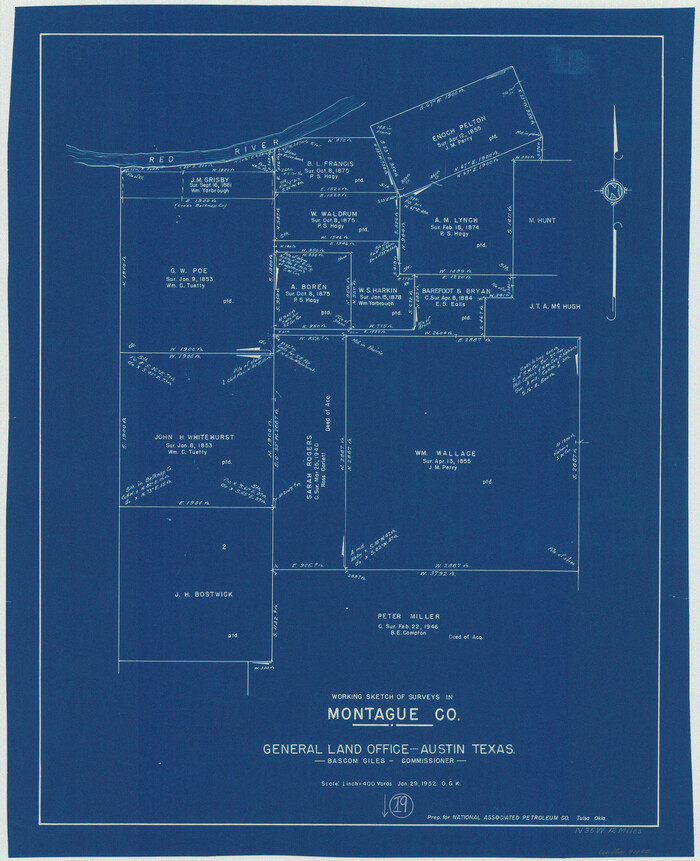 71085, Montague County Working Sketch 19, General Map Collection