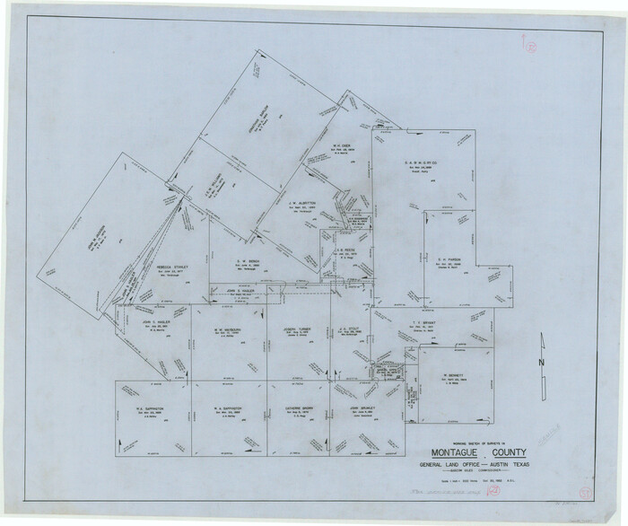 71087, Montague County Working Sketch 21, General Map Collection