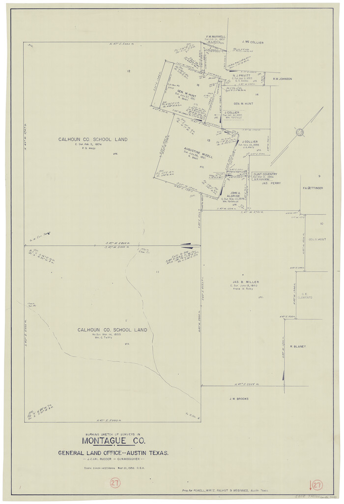 71093, Montague County Working Sketch 27, General Map Collection
