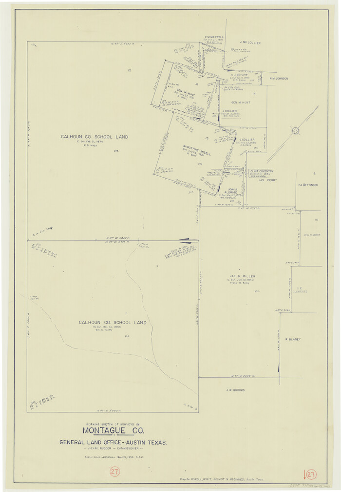 71093, Montague County Working Sketch 27, General Map Collection