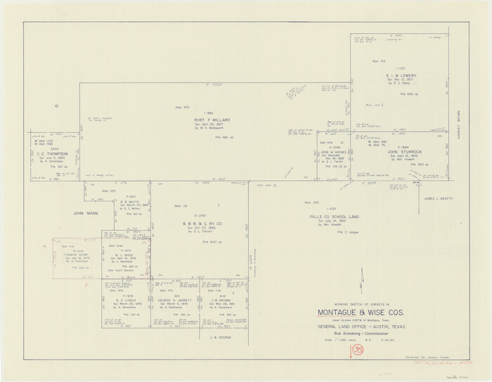 71101, Montague County Working Sketch 35, General Map Collection