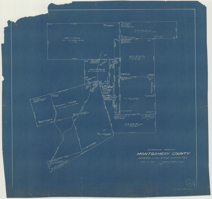 71110, Montgomery County Working Sketch 4, General Map Collection