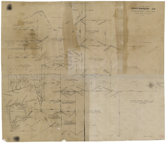 71111, Montgomery County Working Sketch 5, General Map Collection
