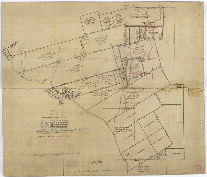 71115, Montgomery County Working Sketch 8b, General Map Collection