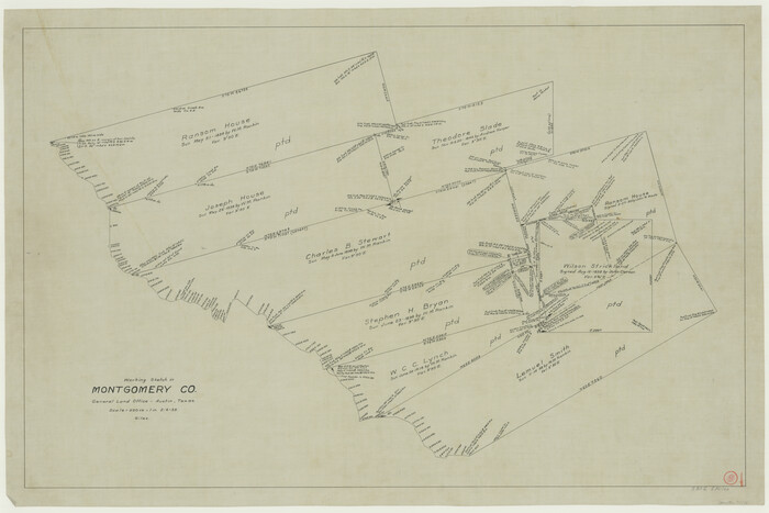 71116, Montgomery County Working Sketch 9, General Map Collection