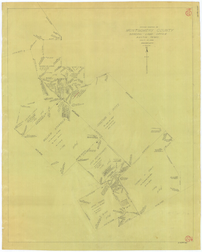 71129, Montgomery County Working Sketch 22, General Map Collection