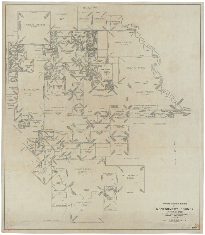 71132, Montgomery County Working Sketch 25, General Map Collection