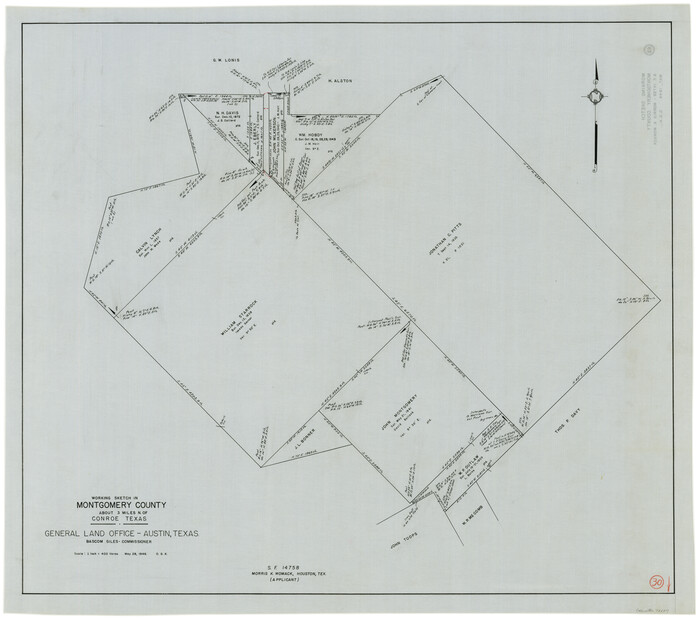 71137, Montgomery County Working Sketch 30, General Map Collection
