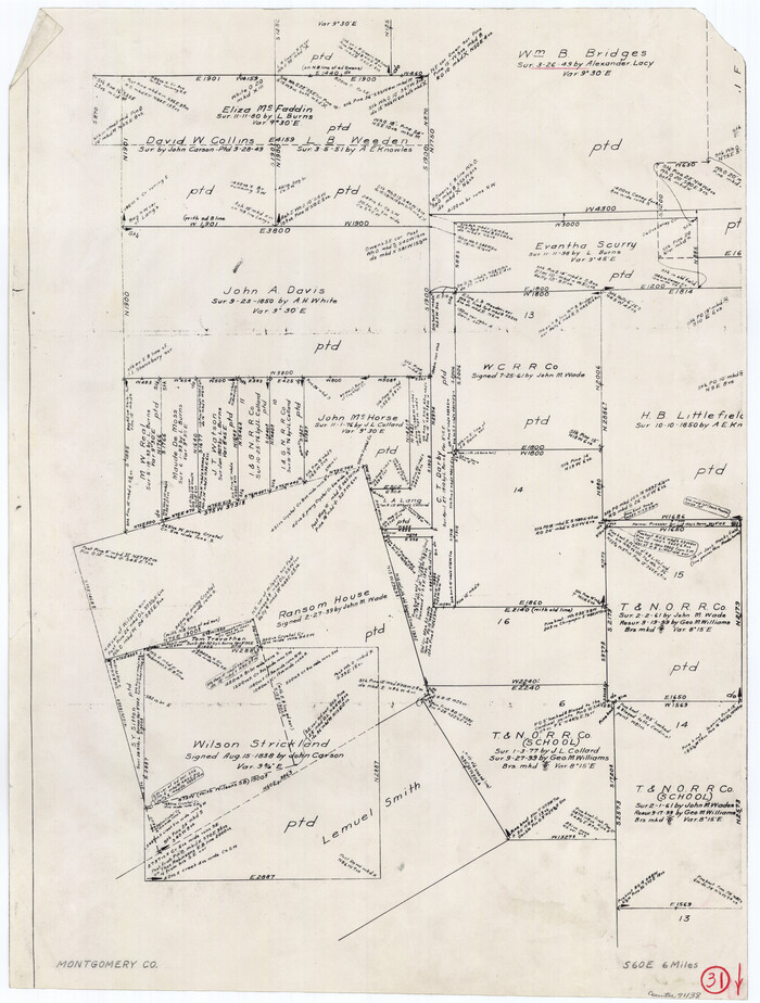 71138, Montgomery County Working Sketch 31, General Map Collection