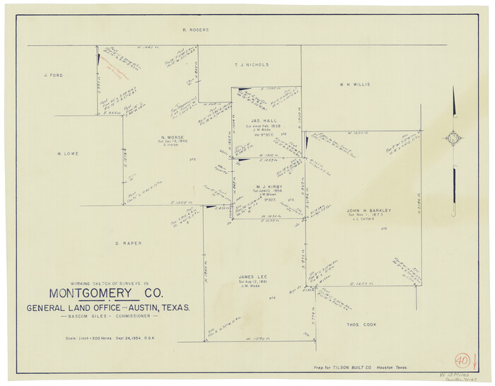71147, Montgomery County Working Sketch 40, General Map Collection
