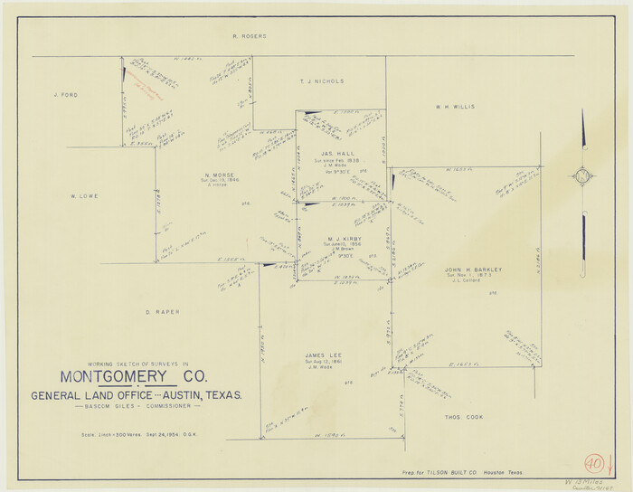 71147, Montgomery County Working Sketch 40, General Map Collection