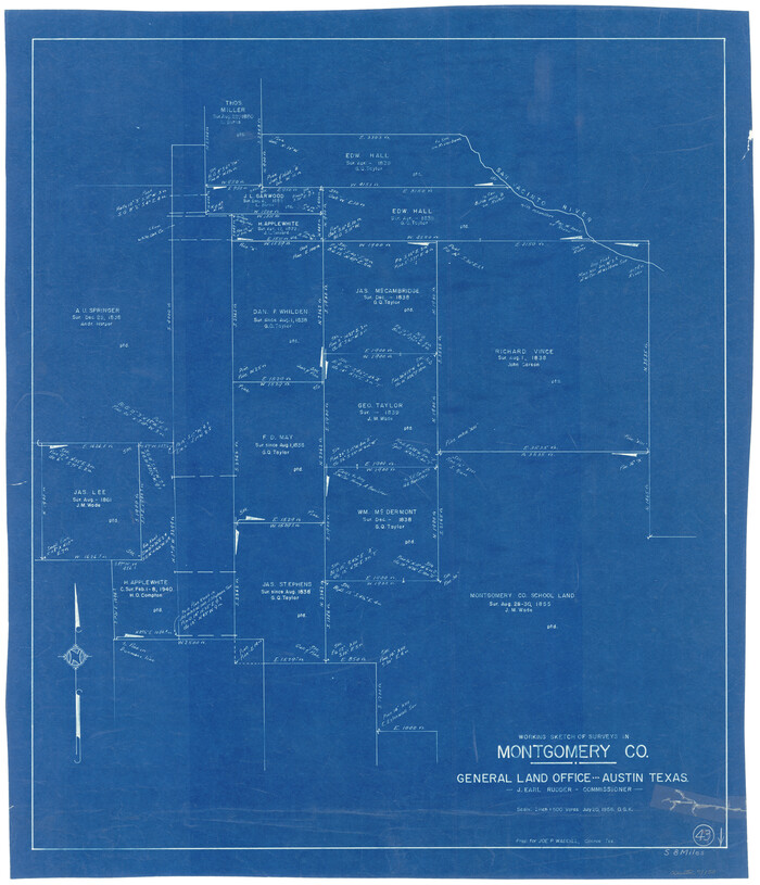 71150, Montgomery County Working Sketch 43, General Map Collection