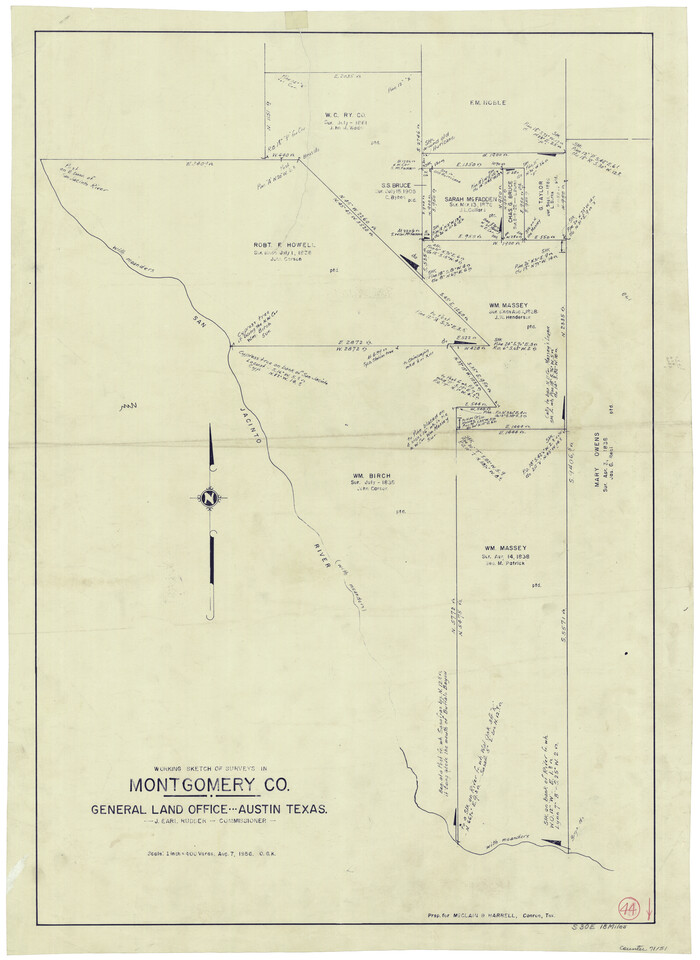 71151, Montgomery County Working Sketch 44, General Map Collection
