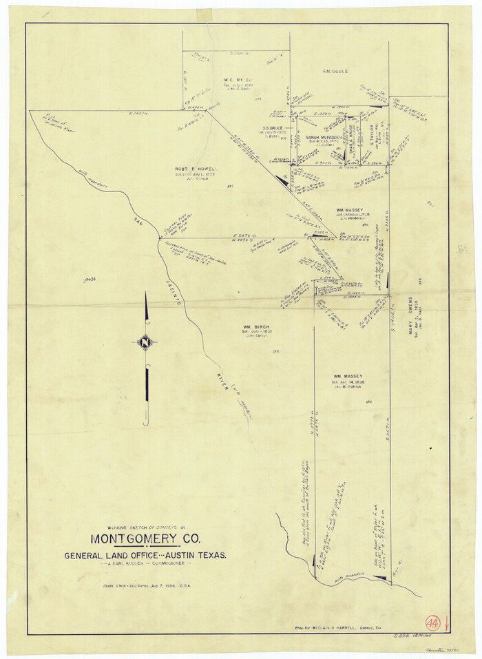 71151, Montgomery County Working Sketch 44, General Map Collection
