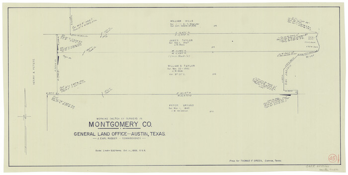 71152, Montgomery County Working Sketch 45, General Map Collection
