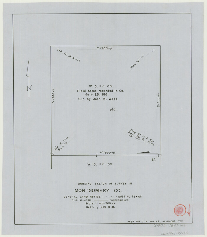 71156, Montgomery County Working Sketch 49, General Map Collection