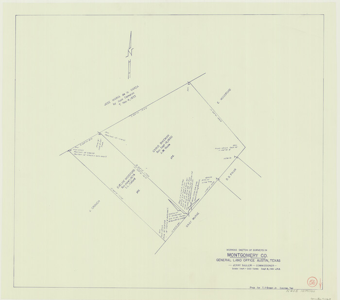 71163, Montgomery County Working Sketch 56, General Map Collection