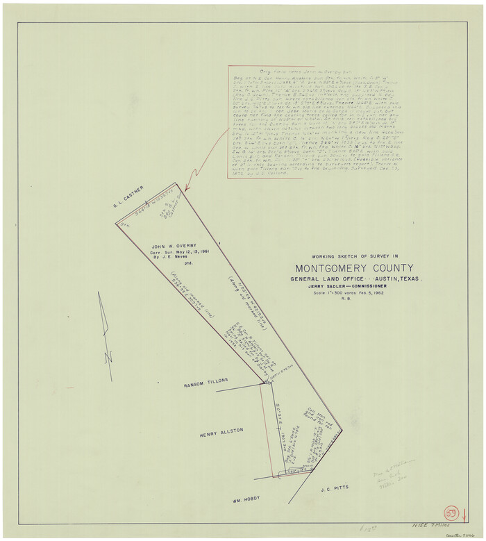 71166, Montgomery County Working Sketch 59, General Map Collection
