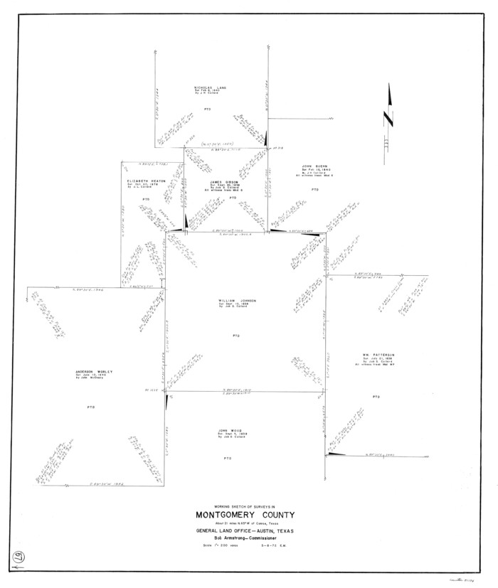 71174, Montgomery County Working Sketch 67, General Map Collection