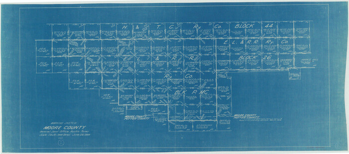 71184, Moore County Working Sketch 2, General Map Collection