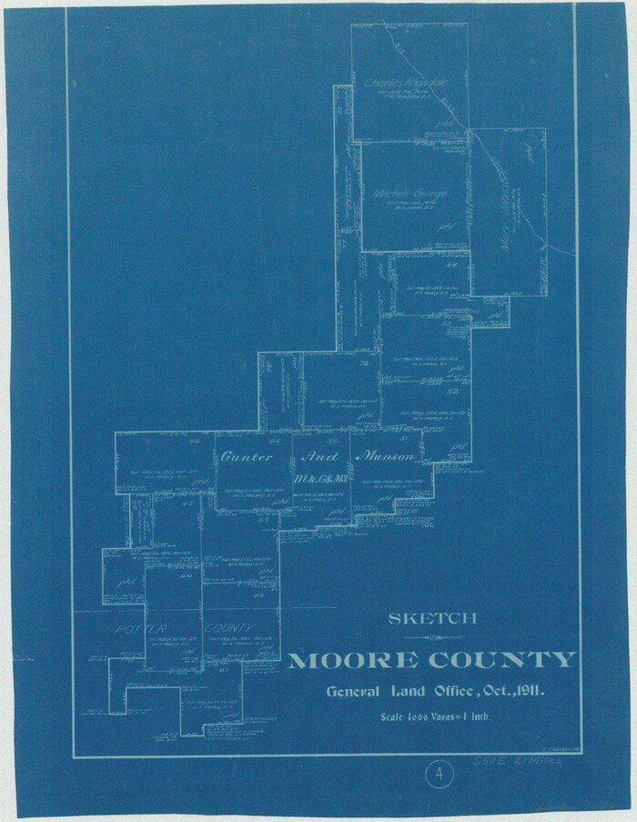 71186, Moore County Working Sketch 4, General Map Collection