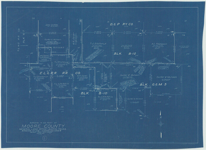 71190, Moore County Working Sketch 8, General Map Collection