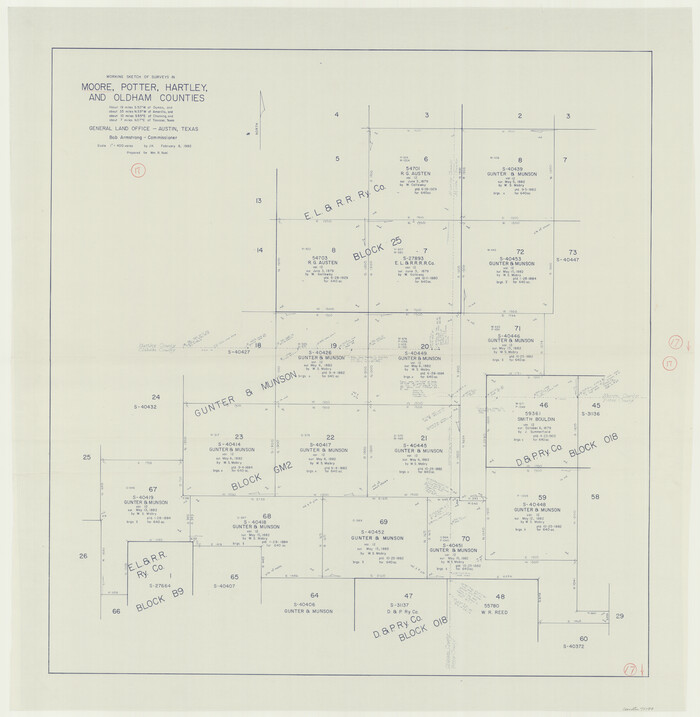 71199, Moore County Working Sketch 17, General Map Collection