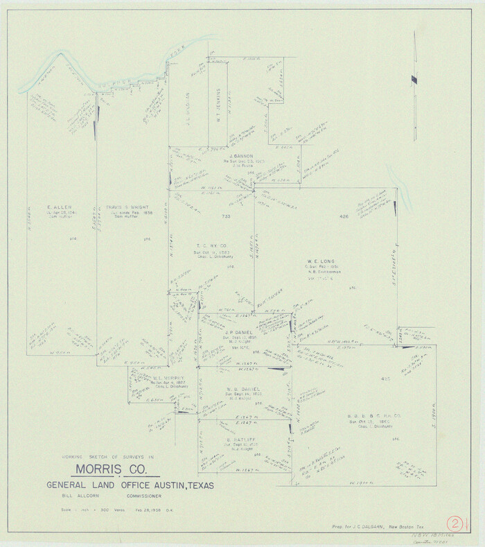 71201, Morris County Working Sketch 2, General Map Collection