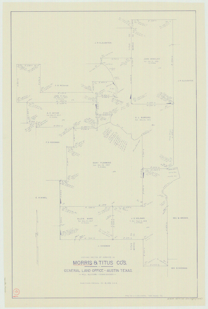 71203, Morris County Working Sketch 4, General Map Collection