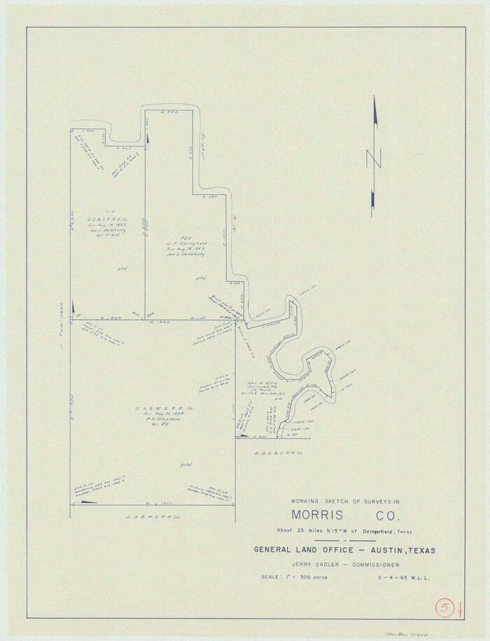 71204, Morris County Working Sketch 5, General Map Collection