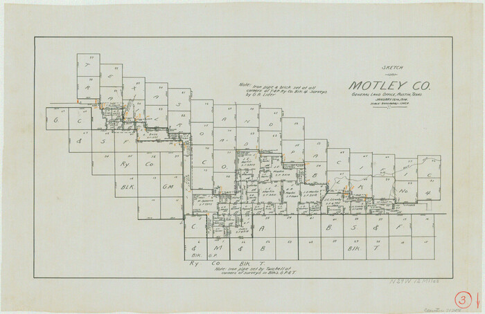 71208, Motley County Working Sketch 3, General Map Collection