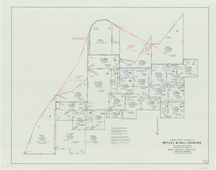 71212, Motley County Working Sketch 7, General Map Collection