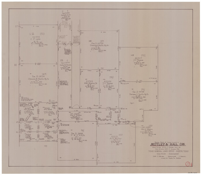 71216, Motley County Working Sketch 11, General Map Collection
