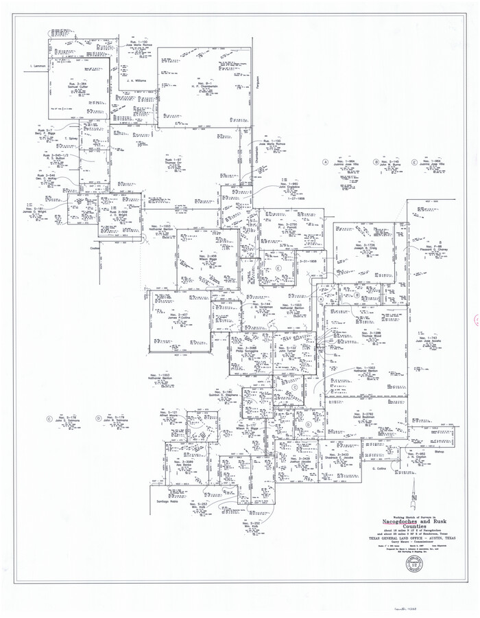 71228, Nacogdoches County Working Sketch 12, General Map Collection
