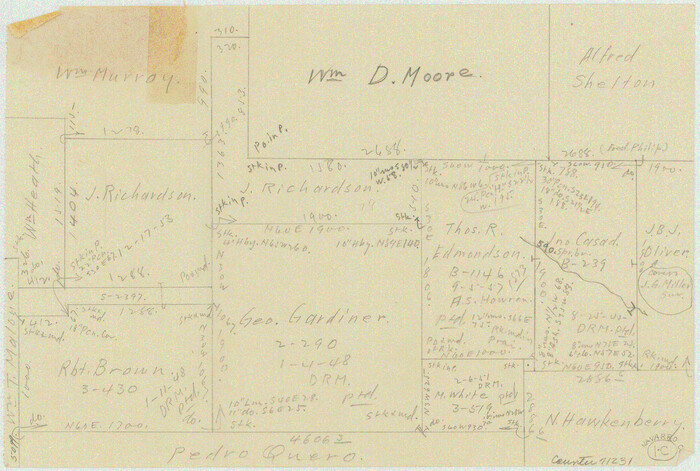 71231, Navarro County Working Sketch 1c, General Map Collection