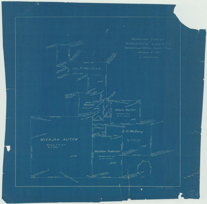 71232, Navarro County Working Sketch 2, General Map Collection