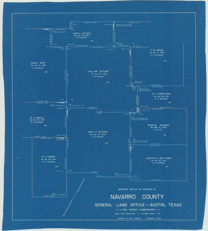 71239, Navarro County Working Sketch 9, General Map Collection