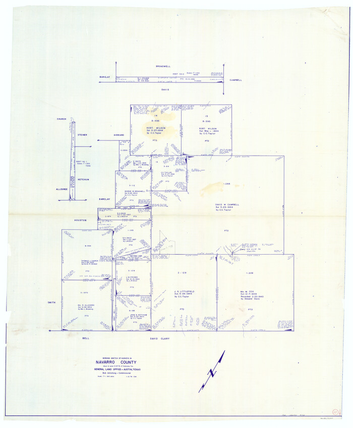 71241, Navarro County Working Sketch 11, General Map Collection
