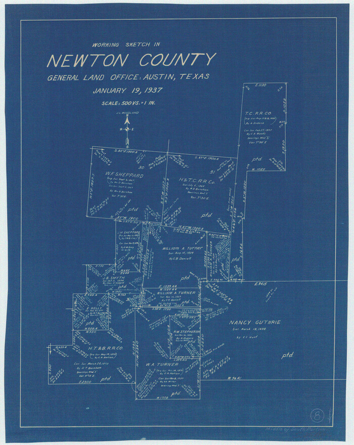 71254, Newton County Working Sketch 8, General Map Collection