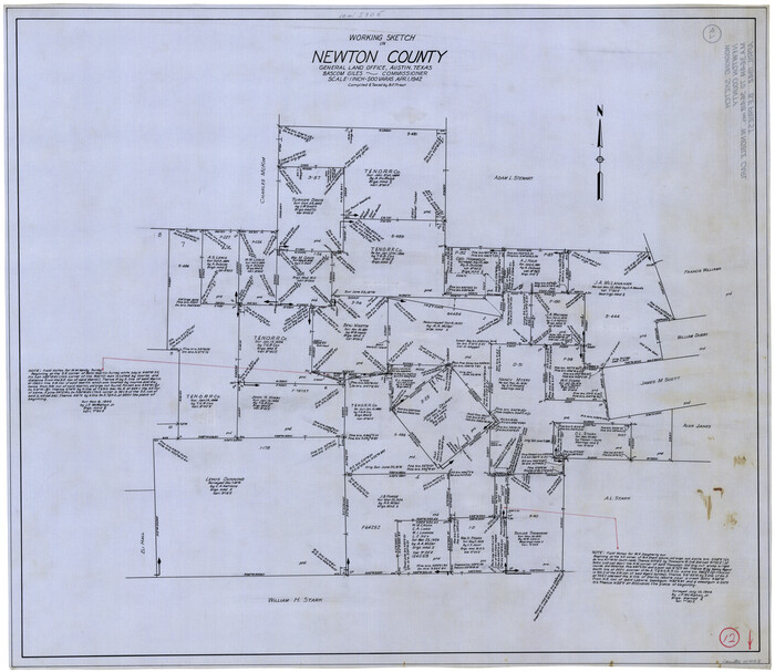 71258, Newton County Working Sketch 12, General Map Collection
