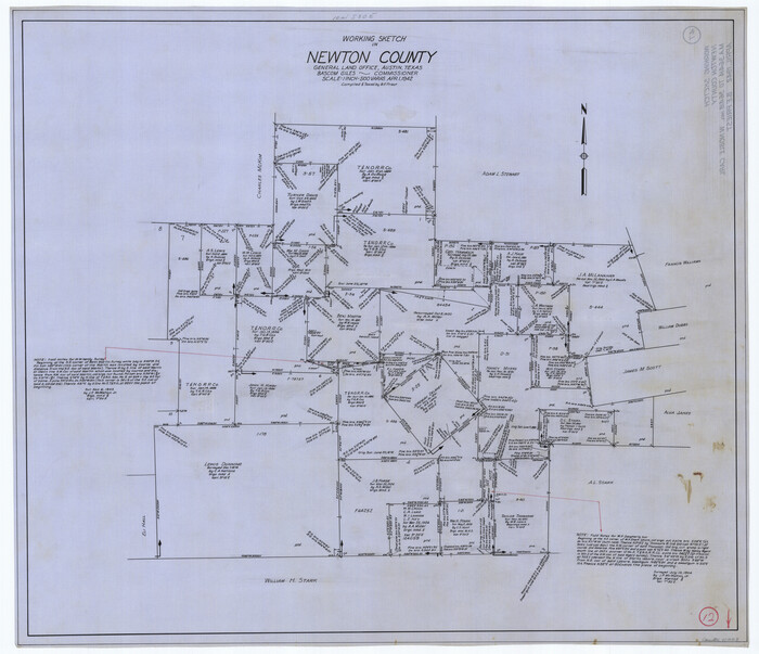 71258, Newton County Working Sketch 12, General Map Collection