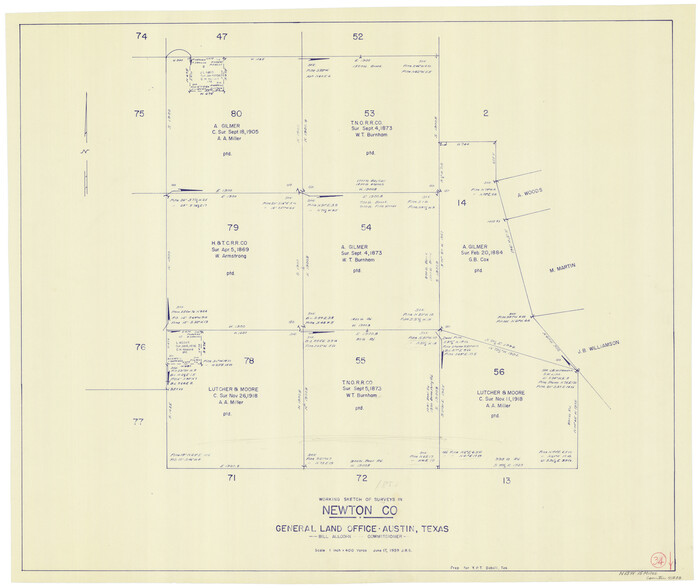 71280, Newton County Working Sketch 34, General Map Collection
