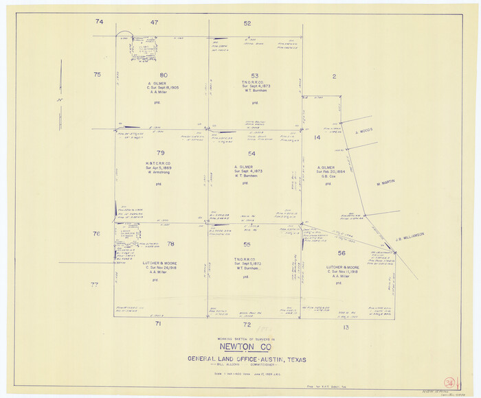 71280, Newton County Working Sketch 34, General Map Collection