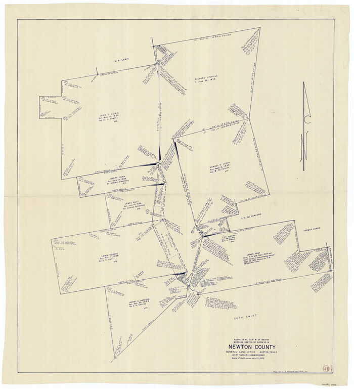 71286, Newton County Working Sketch 40, General Map Collection