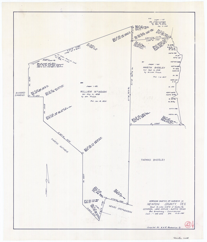 71288, Newton County Working Sketch 42, General Map Collection